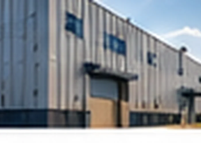 Industrial goods lift in a warehouse